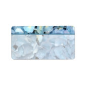 Blue Hydrangea Floral Etiket (Voorkant)