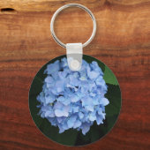  Blue Hydrangea Floral Foto Sleutelhanger (Voorkant)