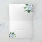 Blue Hydrangea Floral Hartelijk dank (Binnen)