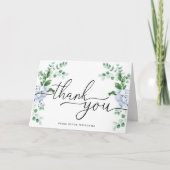 Blue Hydrangea Floral Hartelijk dank (Voorkant)