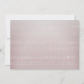 Blue Hydrangea Floral Jar Music Vrijgezellenfeest Kaart (Achterkant)