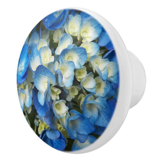  Blue Hydrangea Floral Keramische Knop (Rechts)