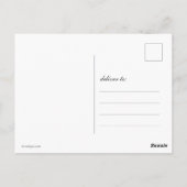 Blue Hydrangea Floral Monogrammed Name Briefkaart (Achterkant)