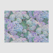  Blue Hydrangea Floral-ontkoppeling Tissuepapier (Voorkant)