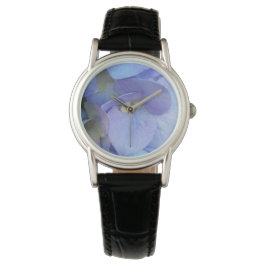 Blue Hydrangea Floral Photography Horloge