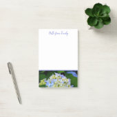 Blue Hydrangea Floral Post-it® Notes (Kantoor)