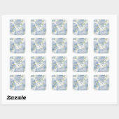 Blue Hydrangea Floral Sticker • Coastal Gift (Vel)