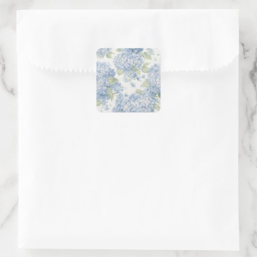 Blue Hydrangea Floral Sticker • Coastal Gift (Tas)