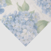 Blue Hydrangea Floral Tissue Paper Tissuepapier (Detail)