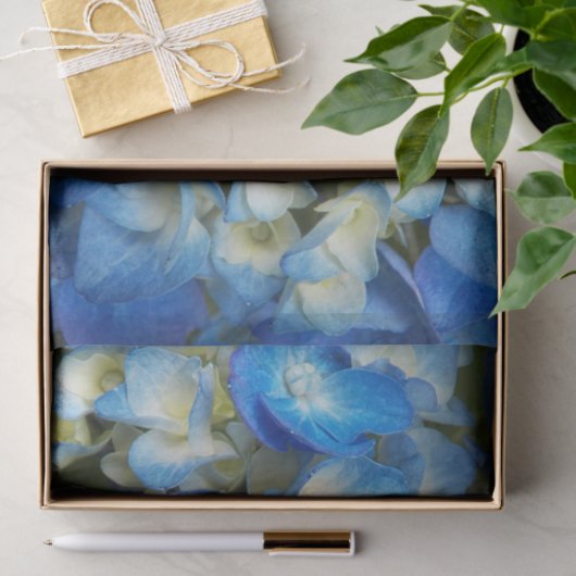 Blue Hydrangea Floral Tissuepapier (Geschenk)