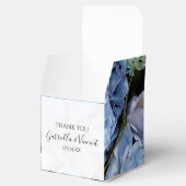 Blue Hydrangea Floral Wedding Bedankdoosjes (Geopend)