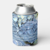 Blue Hydrangea Floral Wedding Favor Blikjeskoeler (Blikje Voorkant)