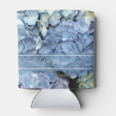 Blue Hydrangea Floral Wedding Favor Blikjeskoeler (Achterkant)