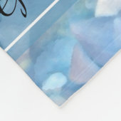 Blue Hydrangea Floral Wedding Fleece Deken (Hoek)