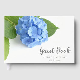 Blue Hydrangea Floral Wedding Gastenboek