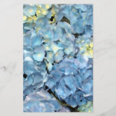 Blue Hydrangea Floral Wedding Menu (Achterkant)