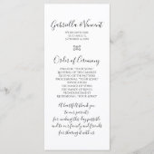 Blue Hydrangea Floral Wedding Programme Programmakaart (Voorkant)