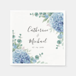Blue Hydrangea Floral Wedding  Servet