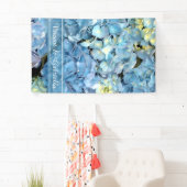 Blue Hydrangea Floral Wedding Spandoek (Insitu)