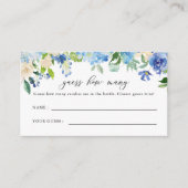 Blue Hydrangea Floral weet hoeveel Informatiekaartje (Voorkant)