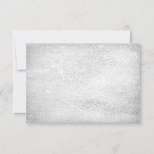  Blue Hydrangea Floral White Lace Reception Kaart (Achterkant)