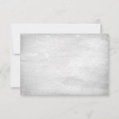 Blue Hydrangea Floral White Lace RSVP Kaartje (Achterkant)