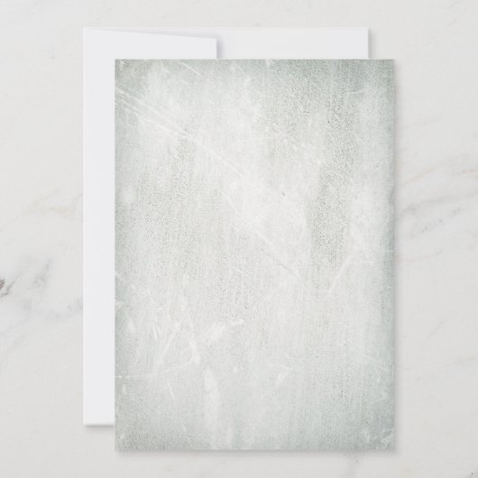  Blue Hydrangea Floral White Lace Wedding Kaart (Achterkant)