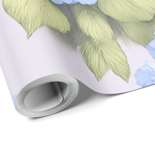 Blue Hydrangea Floral Wrap Roll – Boutique Cadeaupapier (Rol Hoek)