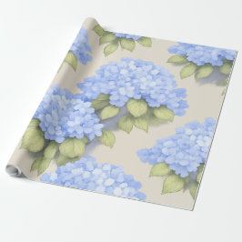 Blue Hydrangea Floral Wrap Roll – Boutique Cadeaupapier