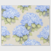 Blue Hydrangea Floral Wrap Roll – Boutique Cadeaupapier (Vlak)
