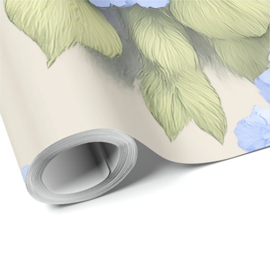 Blue Hydrangea Floral Wrap Roll – Boutique Cadeaupapier (Rol Hoek)