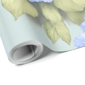 Blue Hydrangea Floral Wrapping Paper – Boutique  Cadeaupapier (Rol Hoek)