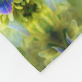 Blue Hydrangea Flower Abstract Fleece Deken (Hoek)