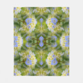 Blue Hydrangea Flower Abstract Fleece Deken (Voorkant)