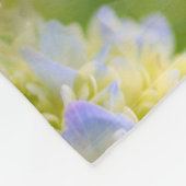 Blue Hydrangea Flower Abstract Fleece Deken (Hoek)
