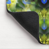 Blue Hydrangea Flower Abstract gepersonaliseerd Muismat (Hoek)