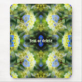 Blue Hydrangea Flower Abstract gepersonaliseerd Muismat (Voorkant)