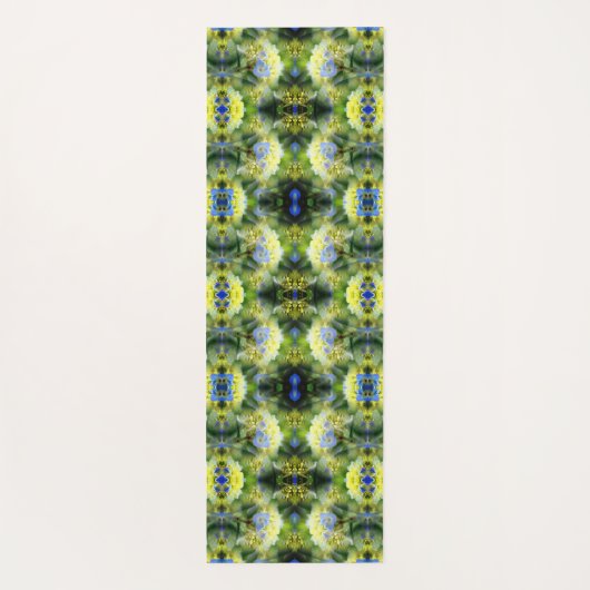 Blue Hydrangea Flower Abstract Yogamat (Achterkant)