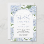 Blue Hydrangea Flower Arch Vrijgezellenfeest Kaart (Voorkant)