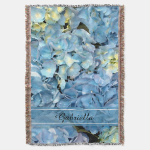 Blue Hydrangea Flower Blossom Deken