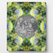 Blue Hydrangea Flower Creëer Uw eigen foto Fotoplaat (Voorkant)