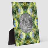 Blue Hydrangea Flower Creëer Uw eigen foto Fotoplaat (Zijkant)