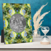 Blue Hydrangea Flower Creëer Uw eigen foto Fotoplaat (Zijkant)