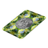 Blue Hydrangea Flower Lijst Creëer Uw eigen foto Magneet (Linkerzijde)