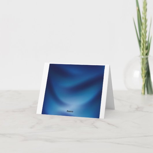 Blue Hydrangea Flower Navy Blue Weddenschap Bedankkaart (Achterkant)