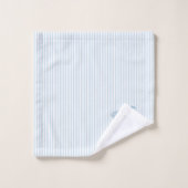 Blue Hydrangea Flower Painting Blue Stripe Bad Handdoek (Wasdoekje)