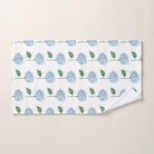 Blue Hydrangea Flower Painting Pattern Bad Handdoek (Handdoek)
