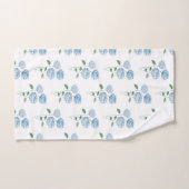 Blue Hydrangea Flower Painting Pattern Bad Handdoek (Handdoek)