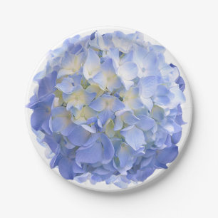 Blue Hydrangea Flower Paper Party Wedding Borden Papieren Bordje
