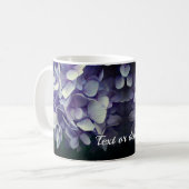 Blue Hydrangea Flower Personalized Koffiemok (Voorkant links)